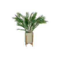 Juul plantenpot metaal betongrijs